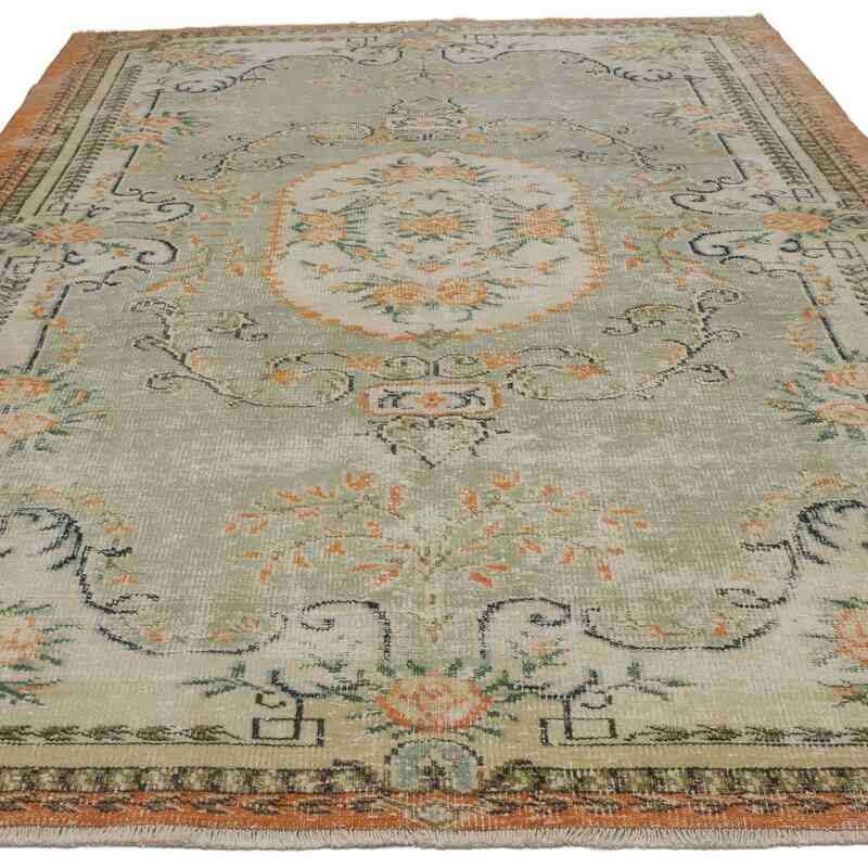 El Dokuma Vintage Halı - 198 cm x 296 cm - K0065998