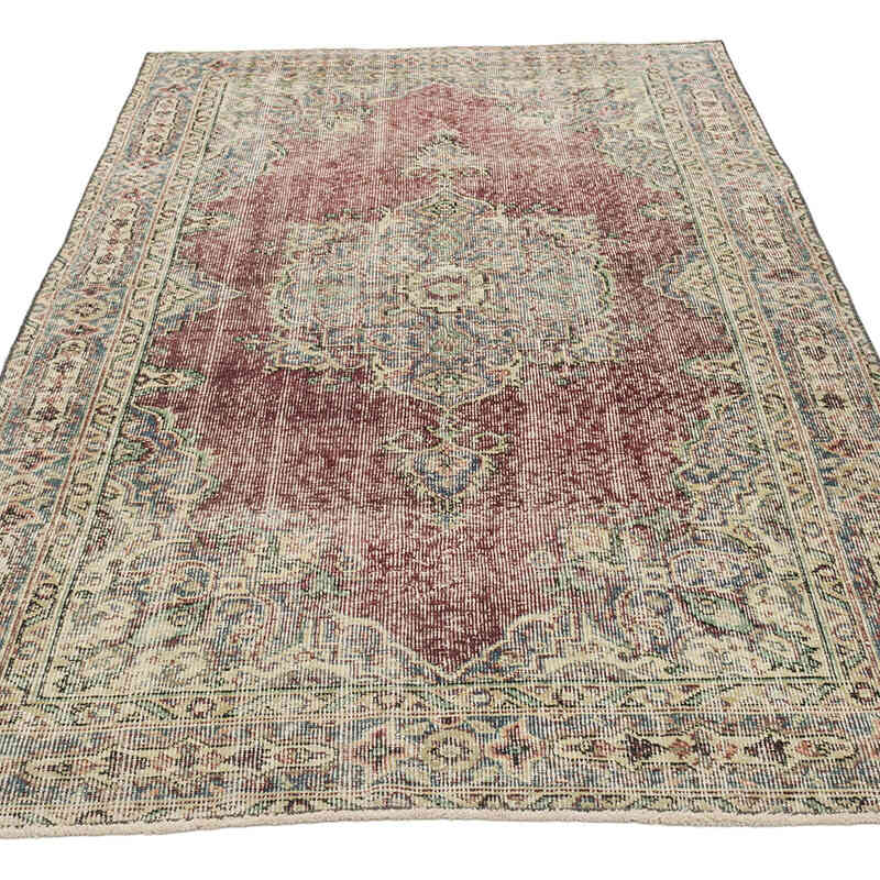 El Dokuma Vintage Halı - 112 cm x 198 cm - K0066003