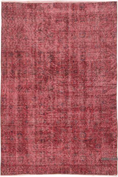 Over-dyed Vintage Hand-Knotted Turkish Rug - 4' 2" x 6' 2" (50 in. x 74 in.)