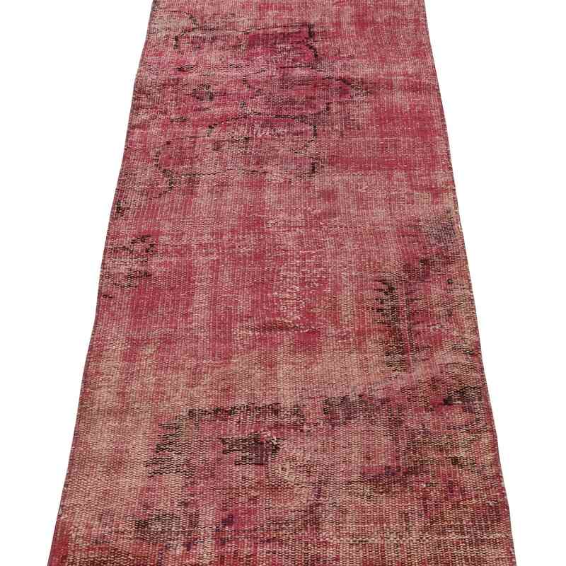 Over-dyed Vintage Hand-Knotted Turkish Runner - 2'  x 9' 11" (24 in. x 119 in.) - K0066012