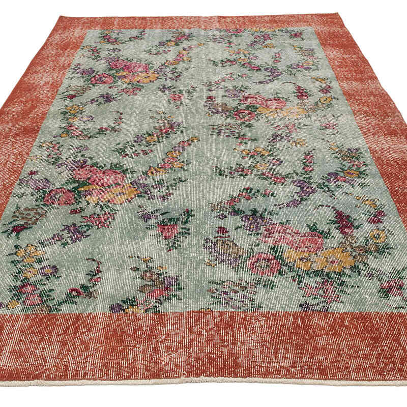 Vintage Turkish Hand-Knotted Rug - 4' 9" x 8' 5" (57" x 101") - K0066019
