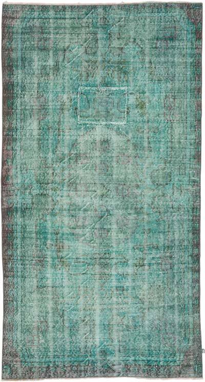 Over-dyed Vintage Hand-Knotted Turkish Rug - 3' 7" x 6' 7" (43" x 79")