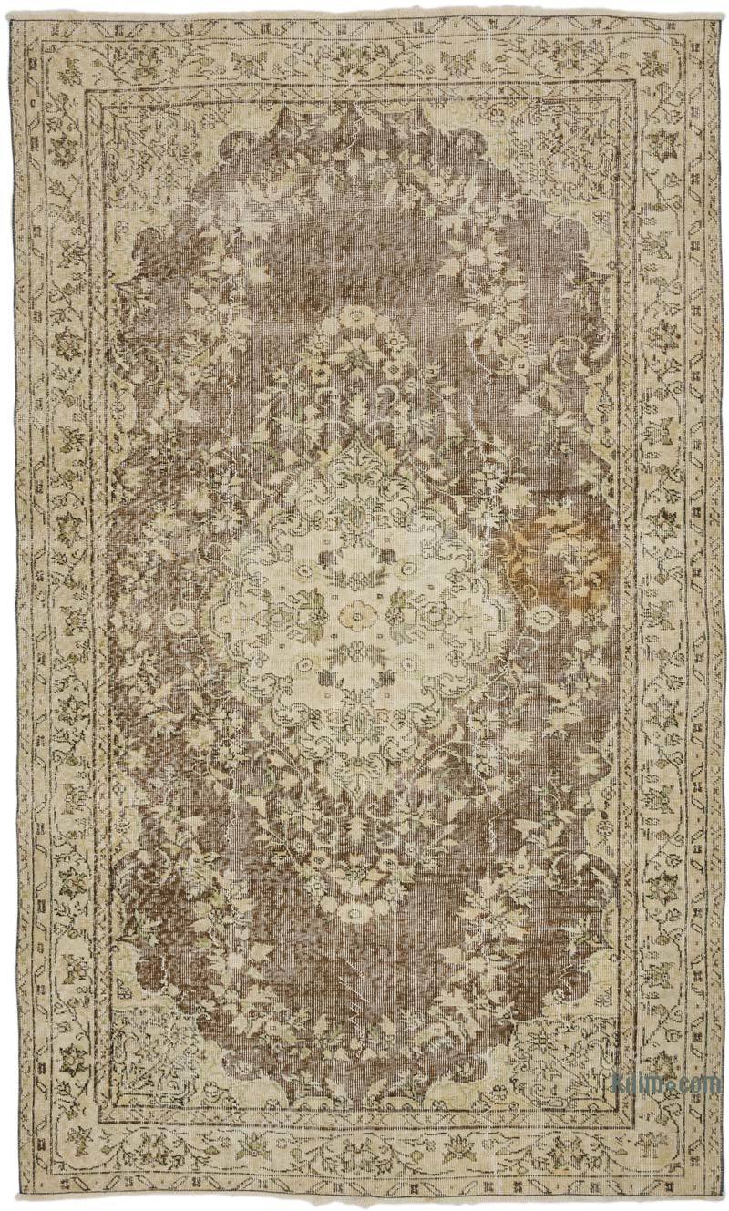 Alfombra Vintage Turca Anudada a Mano - 167 cm x 281 cm - K0066031
