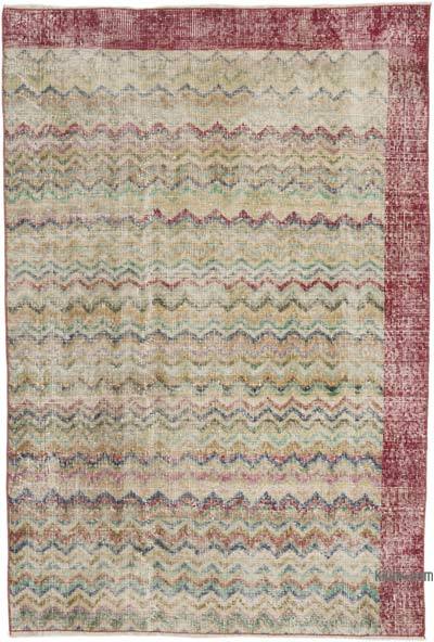 Over-dyed Vintage Hand-Knotted Turkish Rug - 5' 5" x 8'  (65 in. x 96 in.)