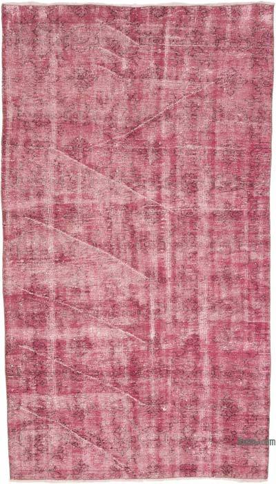 Alfombra Turca Vintage Sobre-teñida - 142 cm x 251 cm