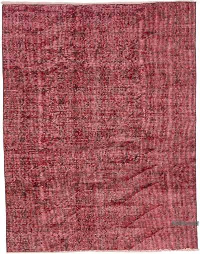 Over-dyed Vintage Hand-Knotted Turkish Rug - 4' 1" x 5' 3" (49 in. x 63 in.)