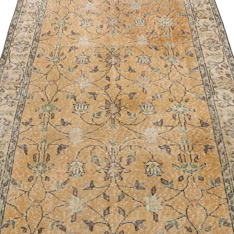 Alfombra Vintage Turca Anudada a Mano - 113 cm x 196 cm - K0066051