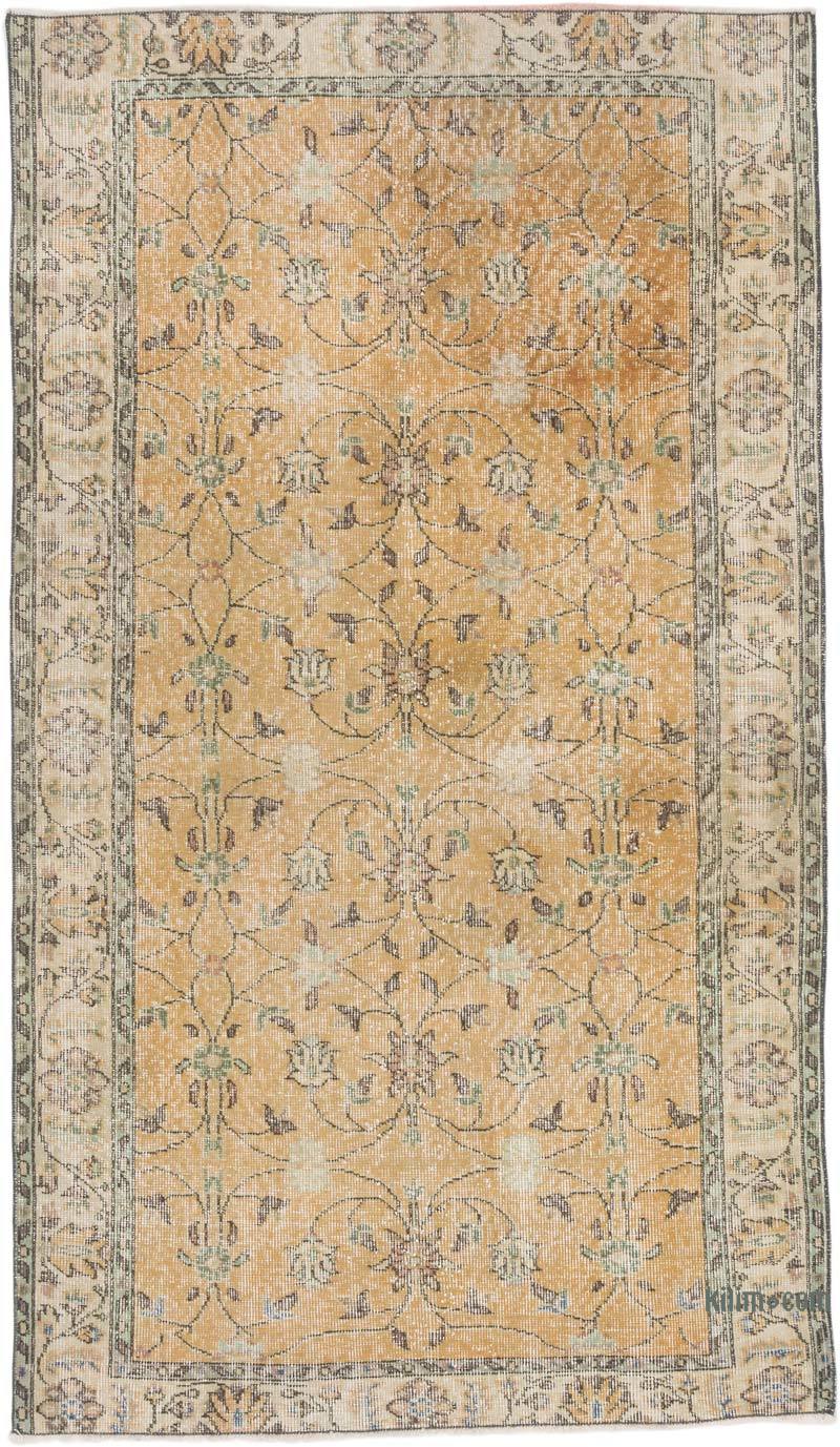 Alfombra Vintage Turca Anudada a Mano - 113 cm x 196 cm - K0066051