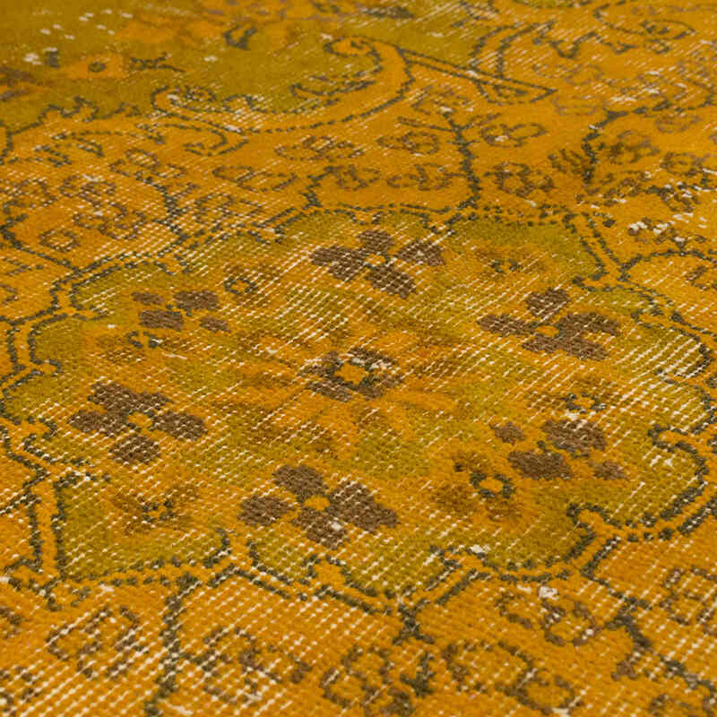 Over-dyed Vintage Hand-Knotted Turkish Rug - 5' 1" x 8' 4" (61" x 100") - K0066054
