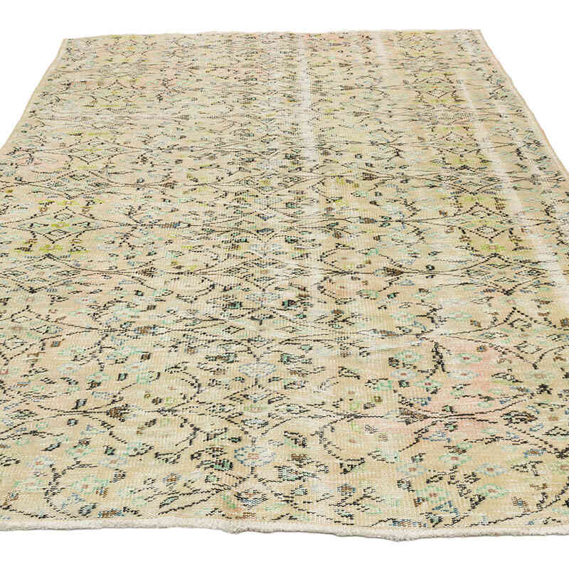 Alfombra Vintage Turca Anudada a Mano - 155 cm x 244 cm - K0066056