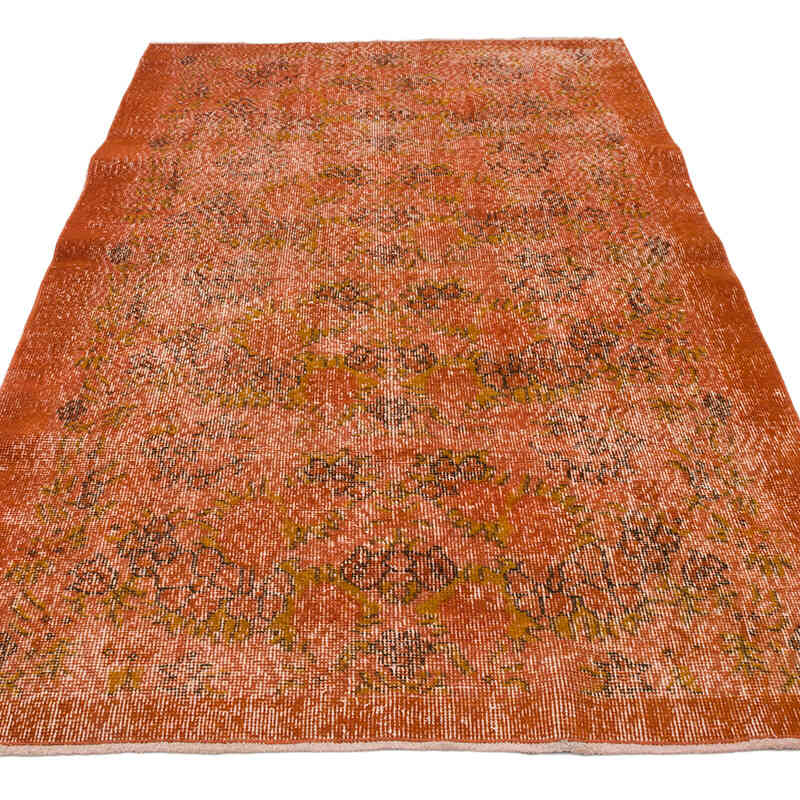 Alfombra Turca Vintage Sobre-teñida - 117 cm x 201 cm - K0066059