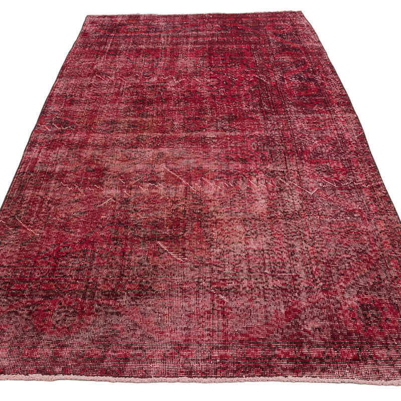 Alfombra Turca Vintage Sobre-teñida - 113 cm x 221 cm - K0066061