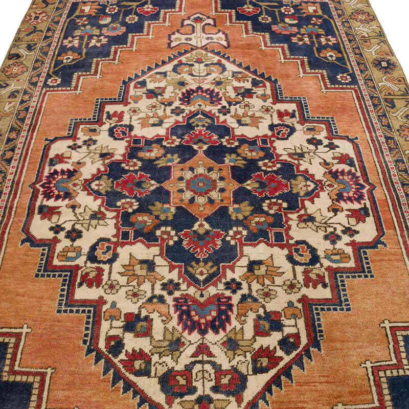 Alfombra Vintage Turca Anudada a Mano - 150 cm x 283 cm - K0066066