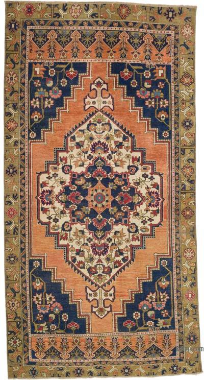 Alfombra Vintage Turca Anudada a Mano - 150 cm x 283 cm