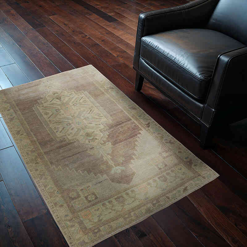 El Dokuma Vintage Halı - 92 cm x 141 cm - K0066067