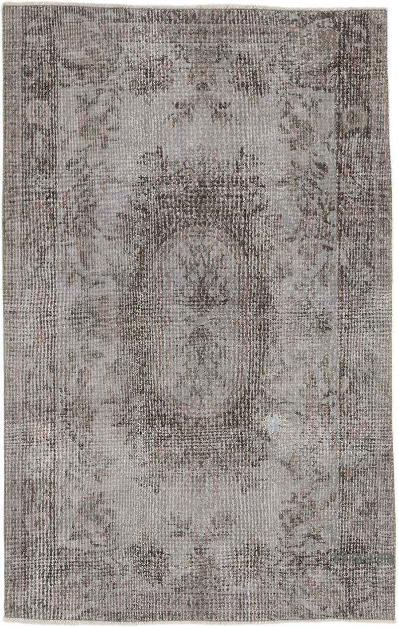 Alfombra Turca Vintage Sobre-teñida - 121 cm x 190 cm - K0066081