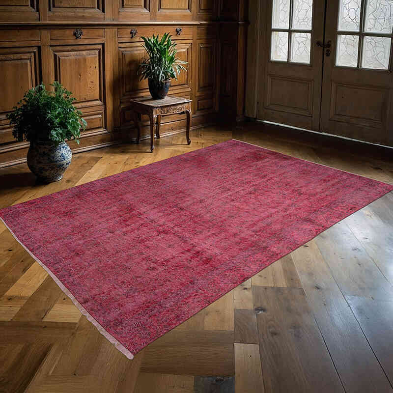 Alfombra Turca Vintage Sobre-teñida - 161 cm x 234 cm - K0066089