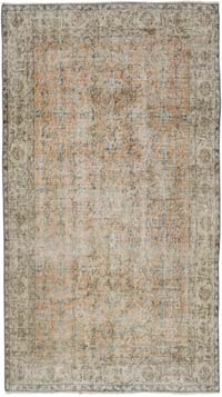Vintage Turkish Hand-Knotted Rug - 3' 10" x 6' 11" (46" x 83")