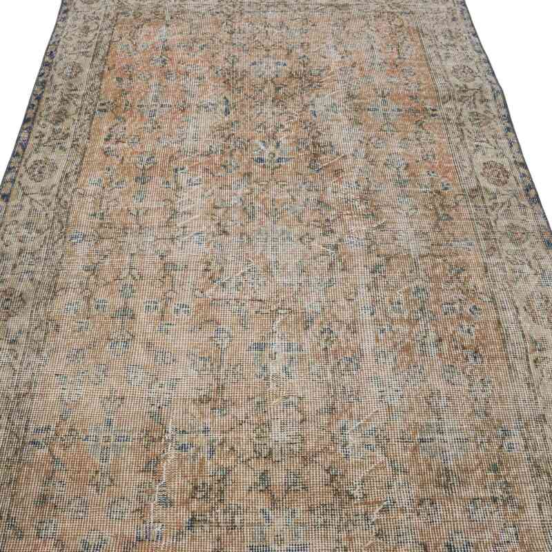 Alfombra Vintage Turca Anudada a Mano - 118 cm x 211 cm - K0066093