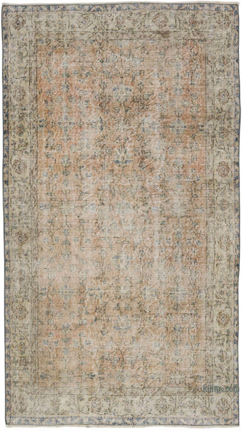 Alfombra Vintage Turca Anudada a Mano - 118 cm x 211 cm - K0066093