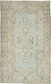 Alfombra Vintage Turca Anudada a Mano - 159 cm x 261 cm