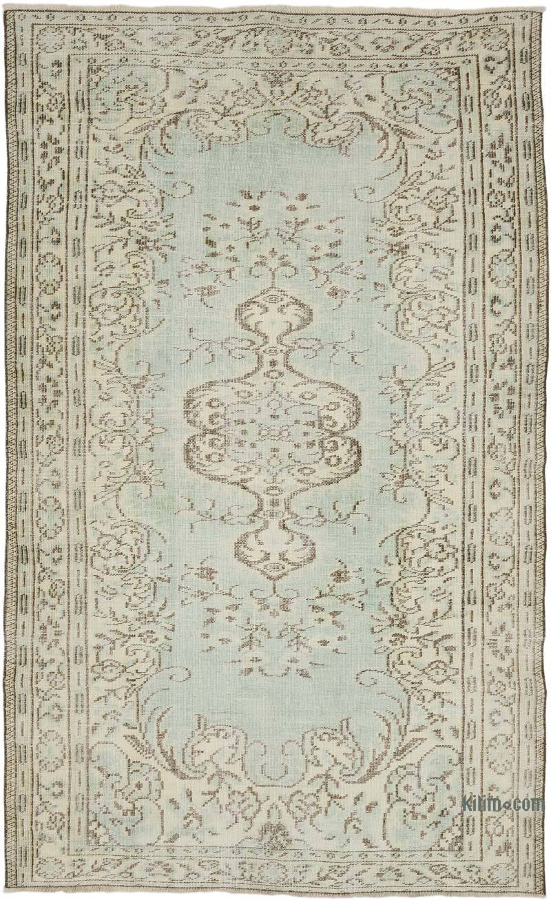 Alfombra Vintage Turca Anudada a Mano - 159 cm x 261 cm - K0066096