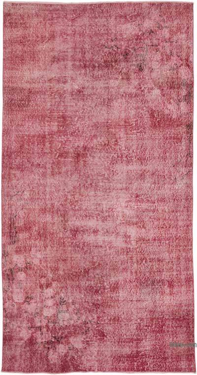 Over-dyed Vintage Hand-Knotted Turkish Rug - 4' 10" x 9'  (58 in. x 108 in.)
