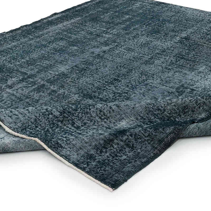 Over-dyed Vintage Hand-Knotted Turkish Rug - 6' 3" x 7' 7" (75" x 91") - K0066103