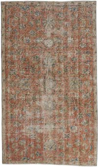 Alfombra Vintage Turca Anudada a Mano - 140 cm x 236 cm