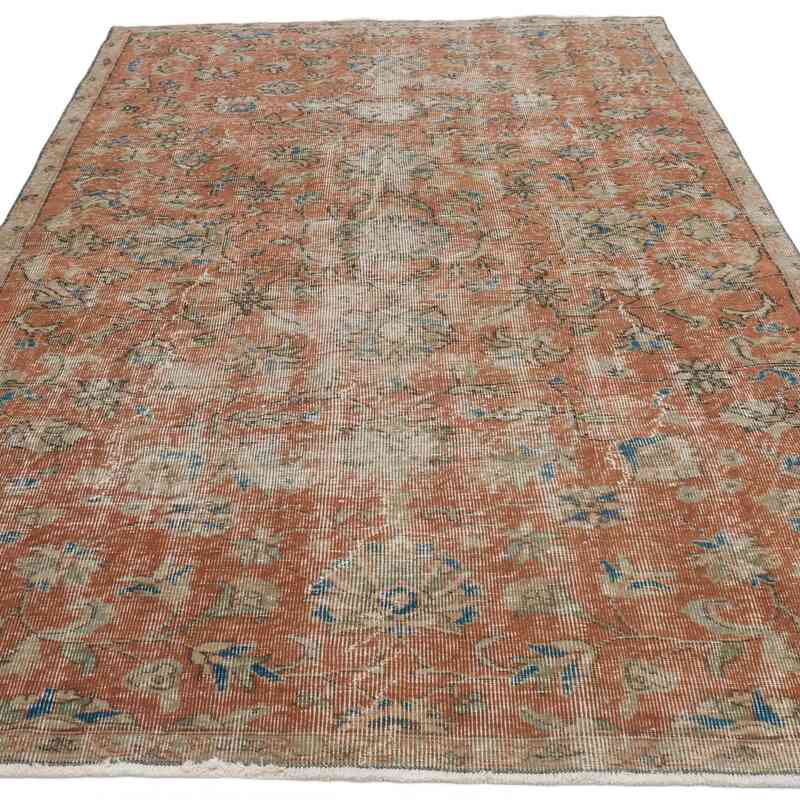 Vintage Turkish Hand-Knotted Rug - 4' 7" x 7' 9" (55" x 93") - K0066104