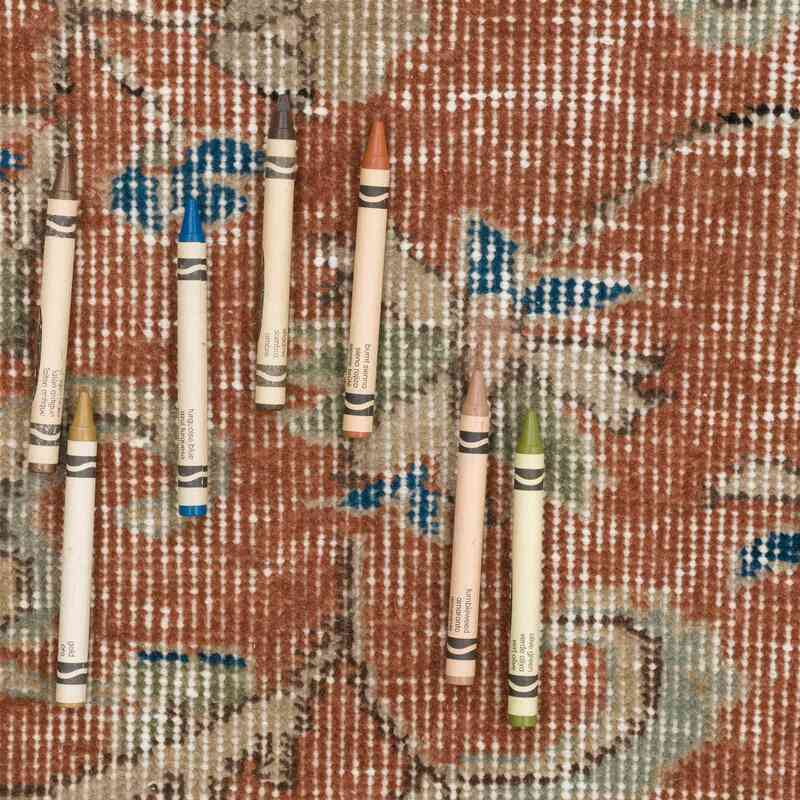 Vintage Turkish Hand-Knotted Rug - 4' 7" x 7' 9" (55" x 93") - K0066104