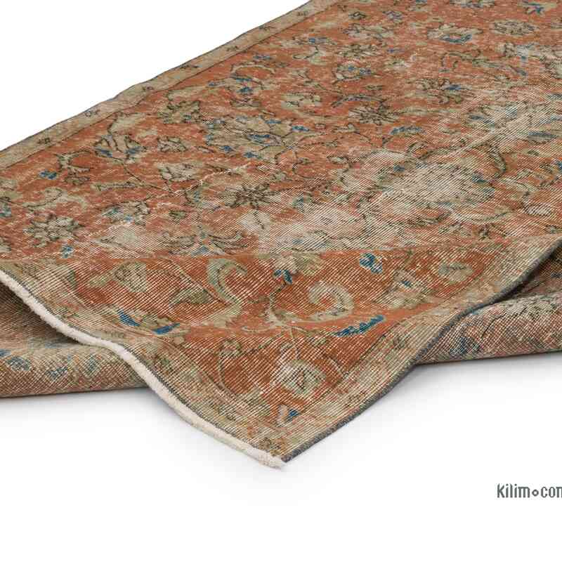 Vintage Turkish Hand-Knotted Rug - 4' 7" x 7' 9" (55" x 93") - K0066104