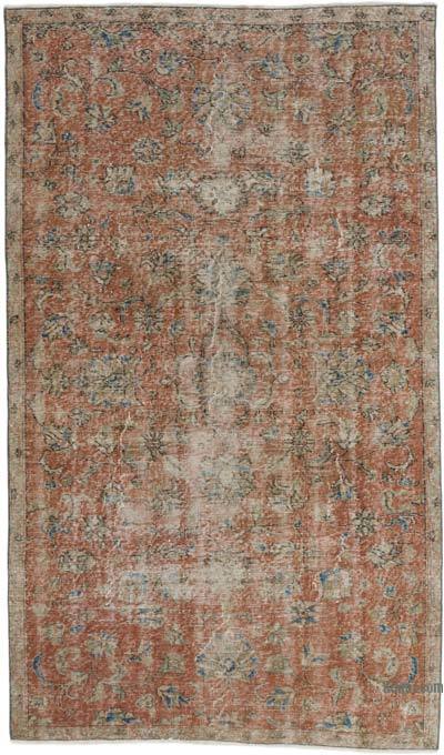Vintage Turkish Hand-Knotted Rug - 4' 7" x 7' 9" (55 in. x 93 in.)