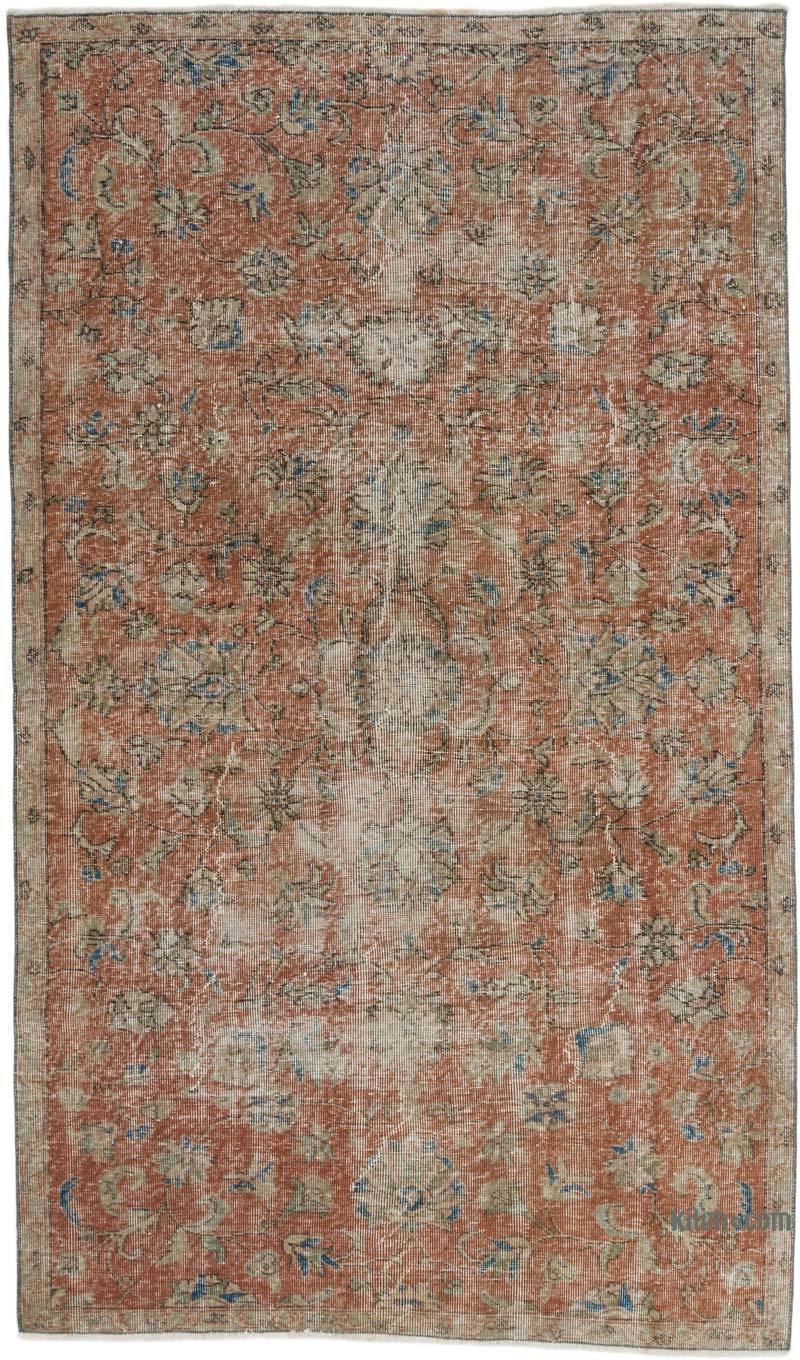 Vintage Turkish Hand-Knotted Rug - 4' 7" x 7' 9" (55" x 93") - K0066104