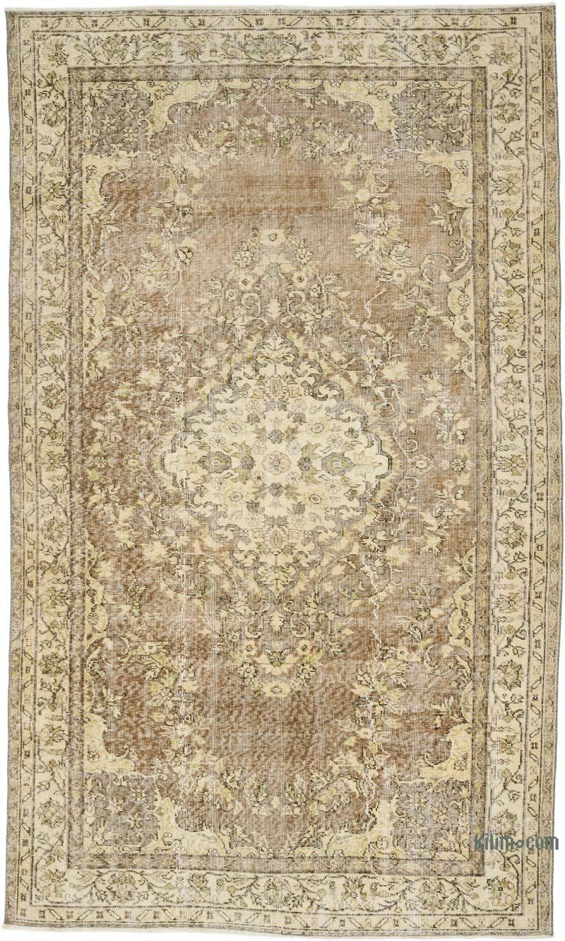 Vintage Turkish Hand-Knotted Rug - 5' 6" x 9' 4" (66" x 112") - K0066105