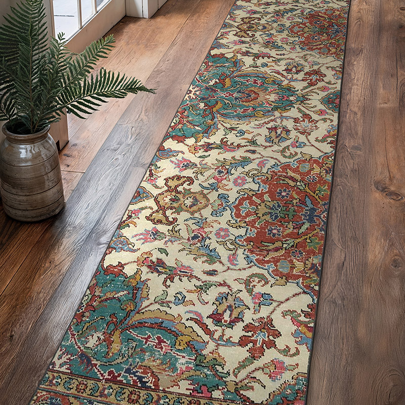 Alfombra Turca Vintage De Pasillo - 75 cm x 375 cm - K0066110
