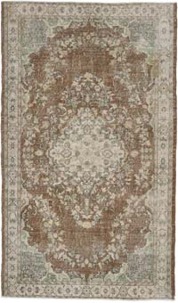 Alfombra Vintage Turca Anudada a Mano - 154 cm x 260 cm