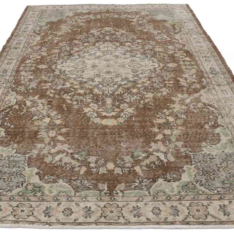 Alfombra Vintage Turca Anudada a Mano - 154 cm x 260 cm - K0066112