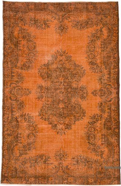 Over-dyed Vintage Hand-Knotted Turkish Rug - 6' 5" x 9' 11" (77 in. x 119 in.)