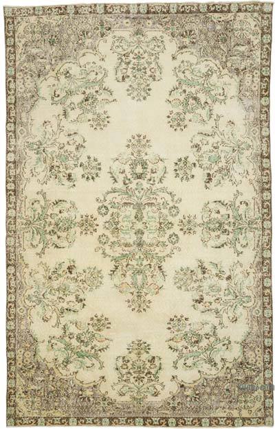 Vintage Turkish Hand-Knotted Rug - 6' 7" x 10' 5" (79" x 125")