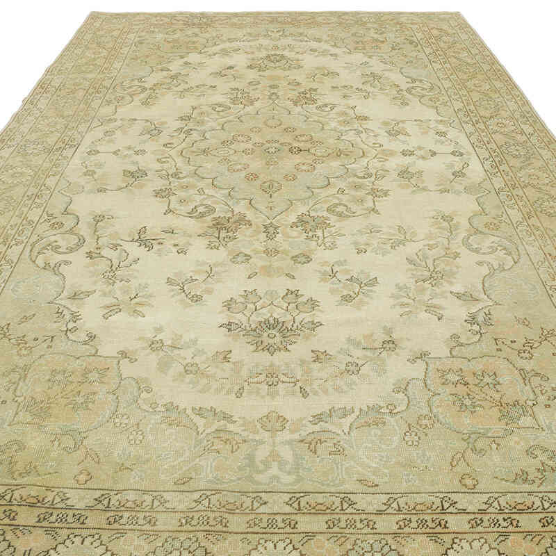 Alfombra Vintage Turca Anudada a Mano - 194 cm x 337 cm - K0066139