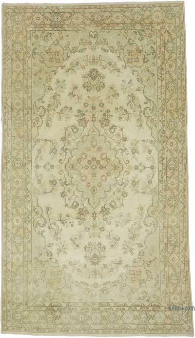 Vintage Turkish Hand-Knotted Rug - 6' 4" x 11' 1" (76" x 133")