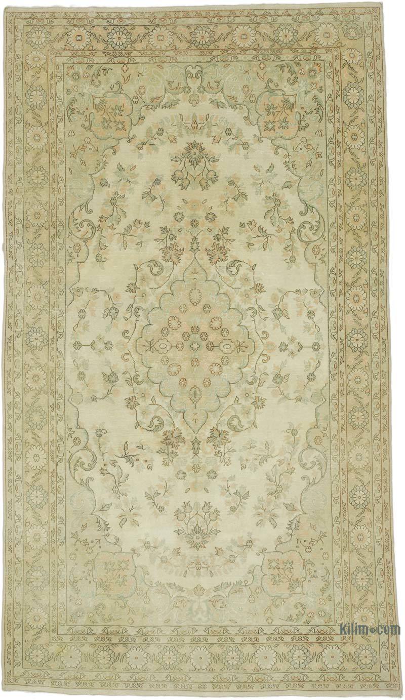 Alfombra Vintage Turca Anudada a Mano - 194 cm x 337 cm - K0066139