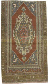 El Dokuma Vintage Halı - 127 cm x 220 cm