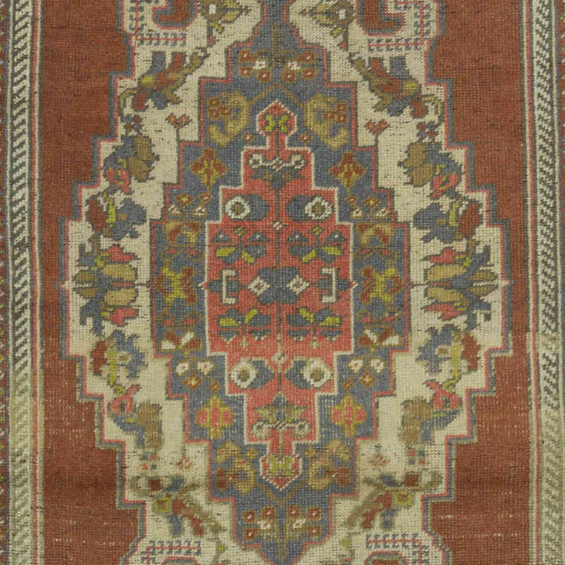 Vintage Turkish Hand-Knotted Rug - 4' 2" x 7' 3" (50" x 87") - K0066141