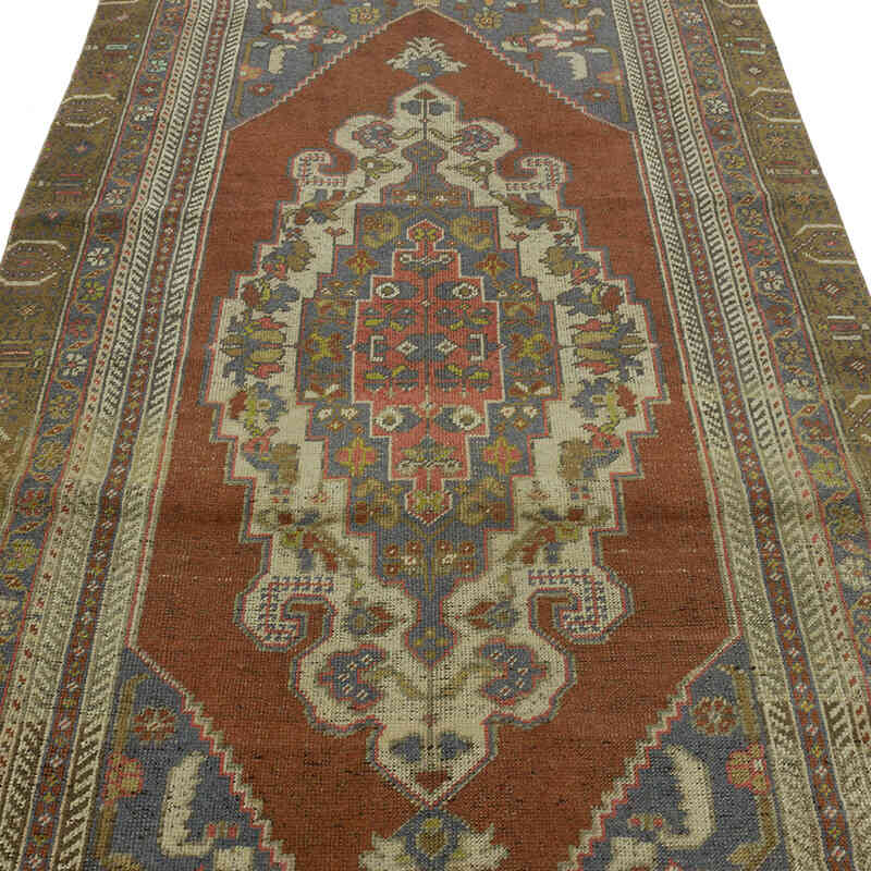 Vintage Turkish Hand-Knotted Rug - 4' 2" x 7' 3" (50" x 87") - K0066141
