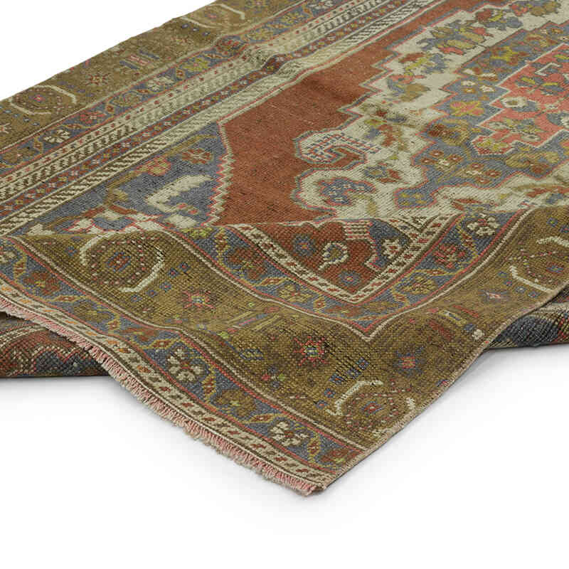 Vintage Turkish Hand-Knotted Rug - 4' 2" x 7' 3" (50" x 87") - K0066141