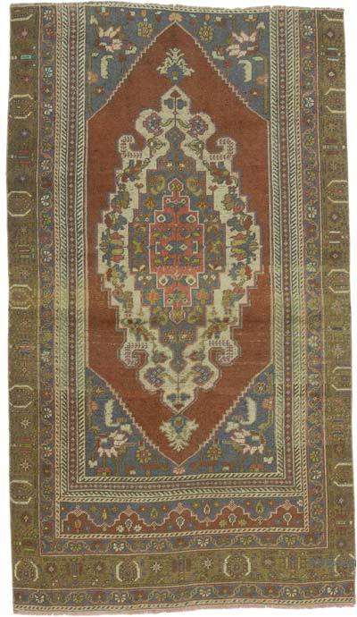 El Dokuma Vintage Halı - 127 cm x 220 cm