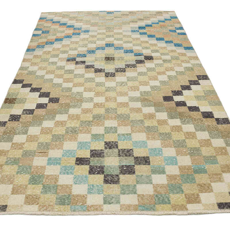 Vintage Turkish Hand-Knotted Rug - 3' 11" x 7' 5" (47" x 89") - K0066147