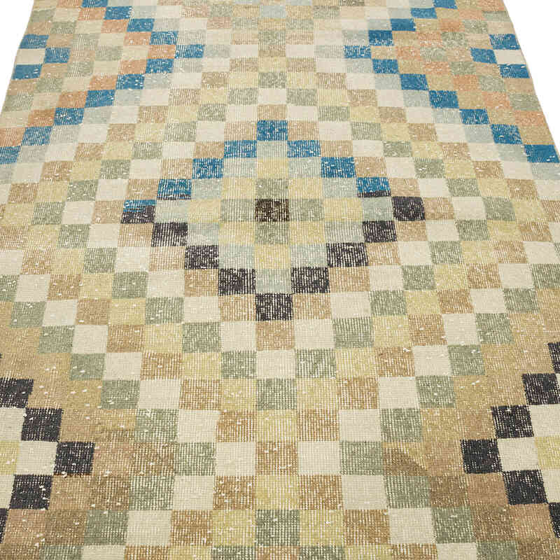 Vintage Turkish Hand-Knotted Rug - 3' 11" x 7' 5" (47" x 89") - K0066147
